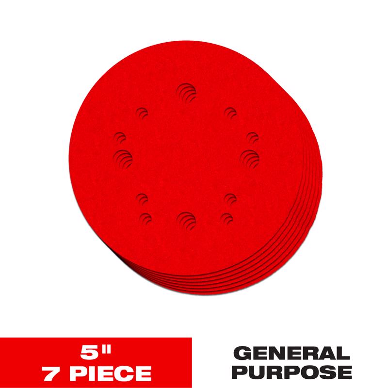 Diablo 5 in. Ceramic Blend Hook and Lock Sanding Disc Assorted Grit Assorted 7 pc