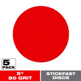 Diablo StickFast 5 in. Ceramic Blend Adhesive Sanding Disc 80 Grit Coarse 5 pk