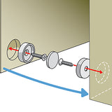 Magnet Source .25 in. L X .625 in. W Silver Super Latch Magnets 16 lb. pull 2 pc
