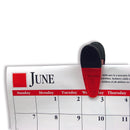 Magnet Source 1-5/8 in. L X 1-1/4 in. W Red Magnetic Clips 2 pc