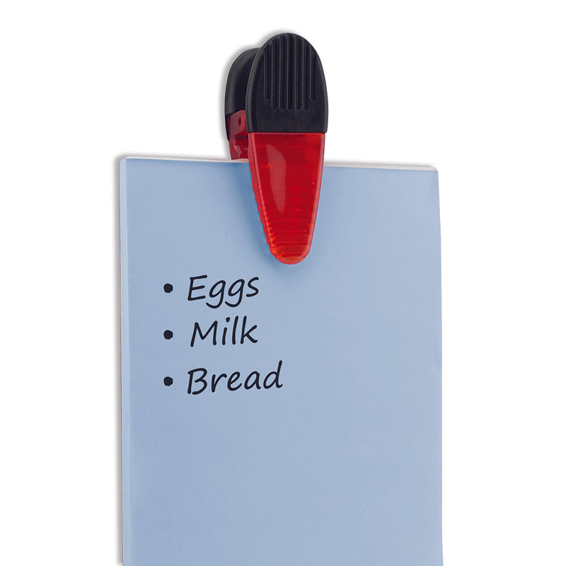 Magnet Source 1-5/8 in. L X 1-1/4 in. W Red Magnetic Clips 2 pc