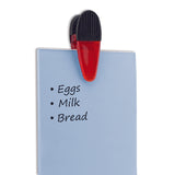 Magnet Source 1-5/8 in. L X 1-1/4 in. W Red Magnetic Clips 2 pc