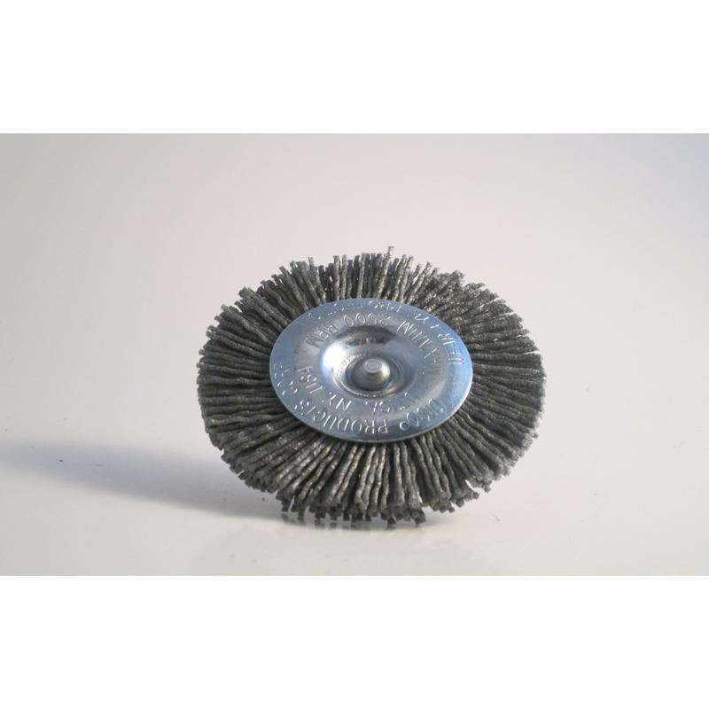 Dico 3 in. D X 5/8-11 in. X 1/4 in. D Crimped Nylon Mandrel Mounted Cup Brush 12500 rpm 1 pc