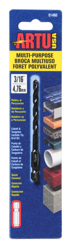 QUIK CON DRILL BIT 3/16"