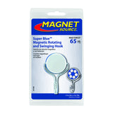 Magnet Source .5 in. L X 1.5 in. W Silver Magnetic Hook 65 lb. pull 1 pc