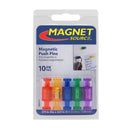 Magnet Source .625 in. L X .375 in. W Assorted Magnetic Push Pins 10 pc
