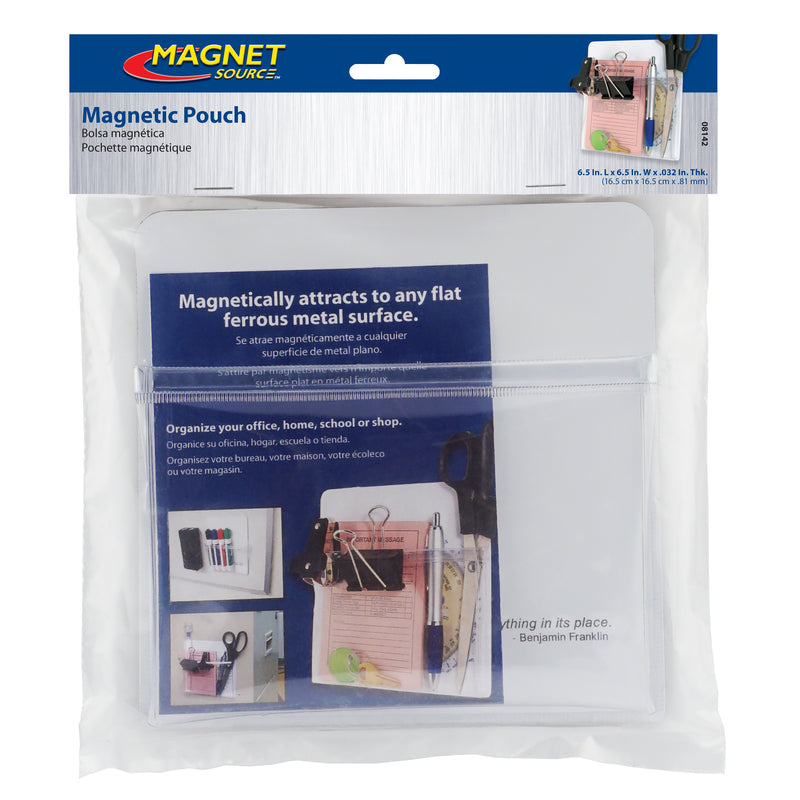 Magnet Source 6.5 in. L X 6.5 in. W White Magnetic Pouch 60 lb. pull 1 pc