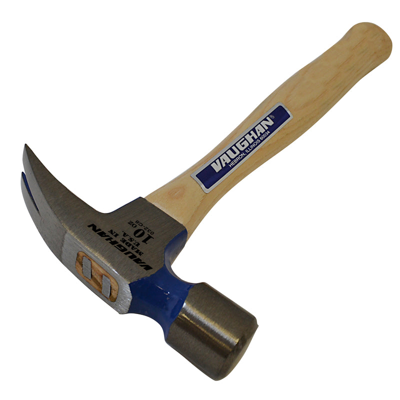 Vaughan Little Pro 10 oz Smooth Face Rip Claw Hammer 11 in. Hickory Handle