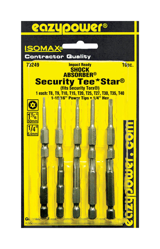 SCREWDRIVER BIT 1/4"10PK