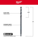 Milwaukee 1/2 in. X 12 in. L Aircraft Length Drill Bit 3-Flat Shank 1 pc