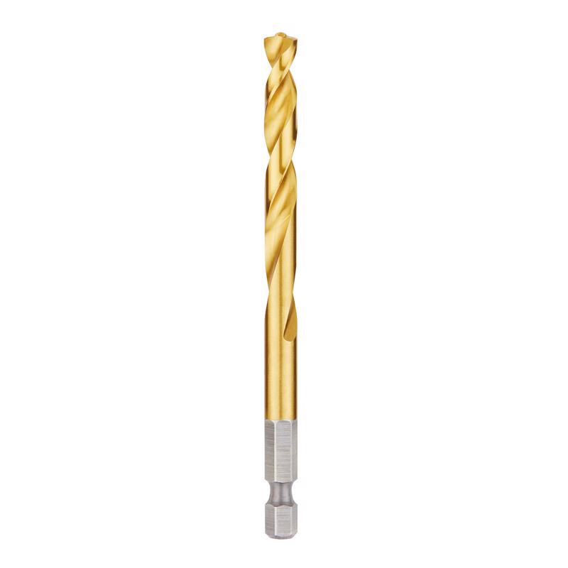 Milwaukee Shockwave 9/32 in. X 4-1/4 in. L Titanium Red Helix Drill Bit Hex Shank 1 pc