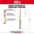 Milwaukee Shockwave 9/64 in. X 2.63 in. L High Speed Steel Red Helix Drill Bit Hex Shank 1 pc