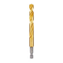Milwaukee Shockwave 23/64 in. X 4.61 in. L Titanium Red Helix Drill Bit Hex Shank 1 pc