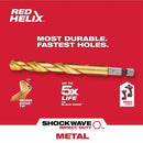 Milwaukee Shockwave Titanium Red Helix Drill Bit Set Hex Shank 23 pc