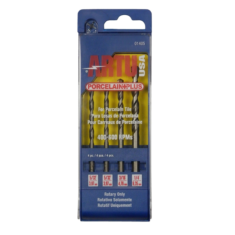 PORC+ DRILL BIT SET 4PC