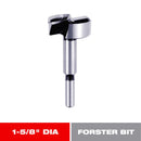 Diablo 1-5/8 in. X 3-1/2 in. L High Speed Steel Forstner Drill Bit Round Shank 1 pc