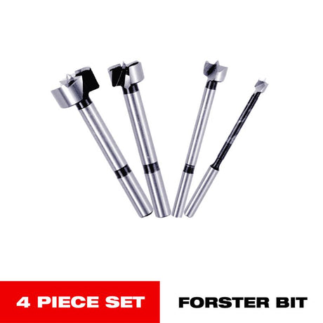 Diablo 1/4 - 1 in. X 3-1/2 in. L High Speed Steel Forstner Drill Bit Set Round Shank 4 pc