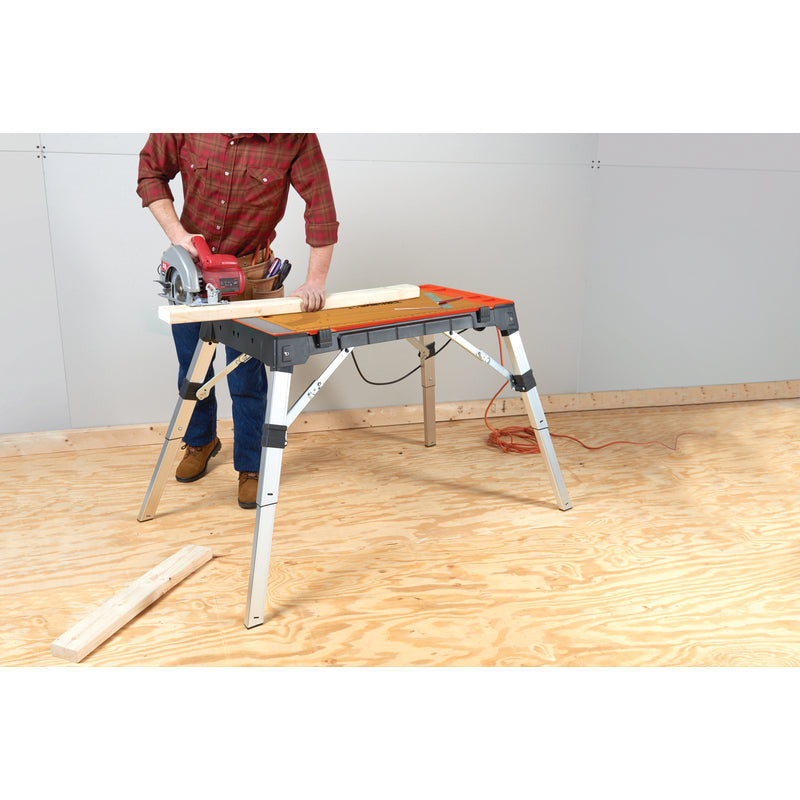 OmniTable 37.5 in. L X 18.2 in. W X 4.2 in. H 4-in-1 Workbench 500 lb. cap.