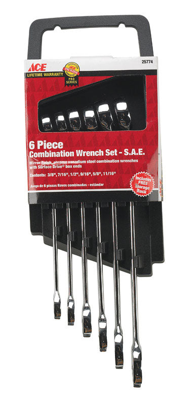 WRENCH COMB 6PC SAE ACE