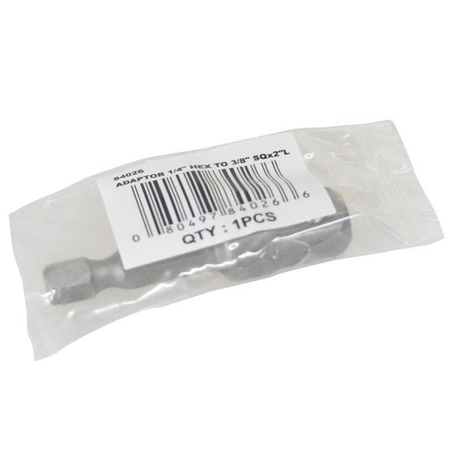 BIT ADAPTR 3/8"SQ 1/4"HX