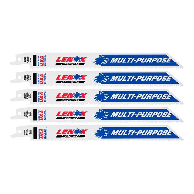 RECIP SAW BLADE 8" 5PK