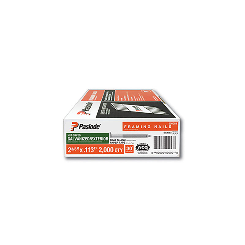 Paslode RounDrive 3 in. L X 18 Ga. Angled Strip Hot-Dip Galvanized Framing Nails 30 deg 2,000 pk