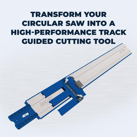 Kreg Accu-Cut Aluminum 50 in. L Saw Guide Blue/Silver 1 pc