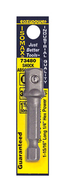 SOCKET ADAPTR SQ/HX 3/8"