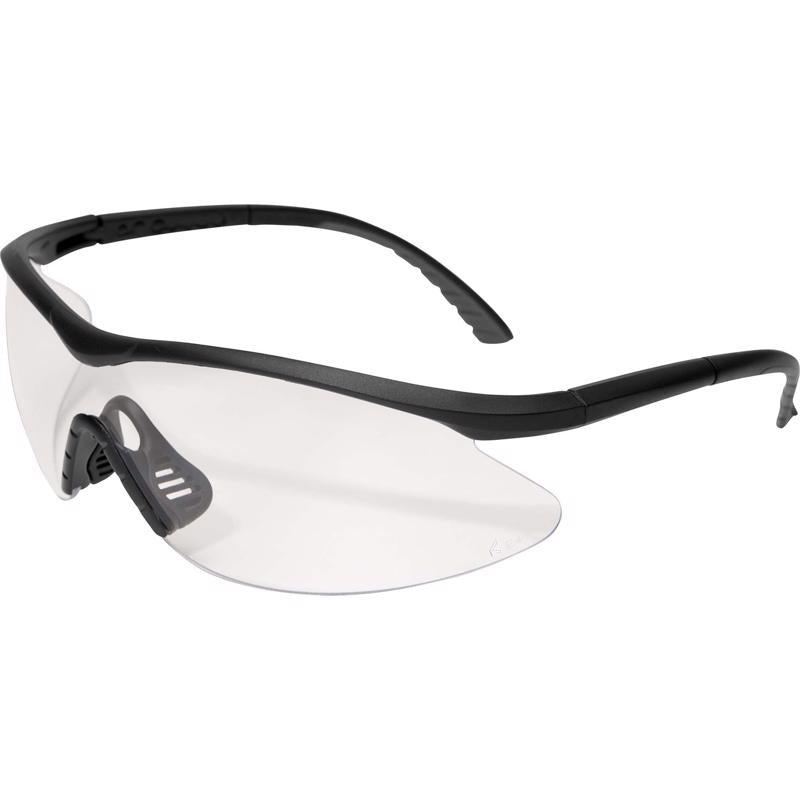 Edge Eyewear Banraj Safety Glasses Clear Lens Black Frame 1 pc