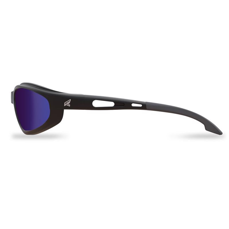 Edge Eyewear Dakura Safety Glasses Blue Mirror Lens Black Frame 1 pk