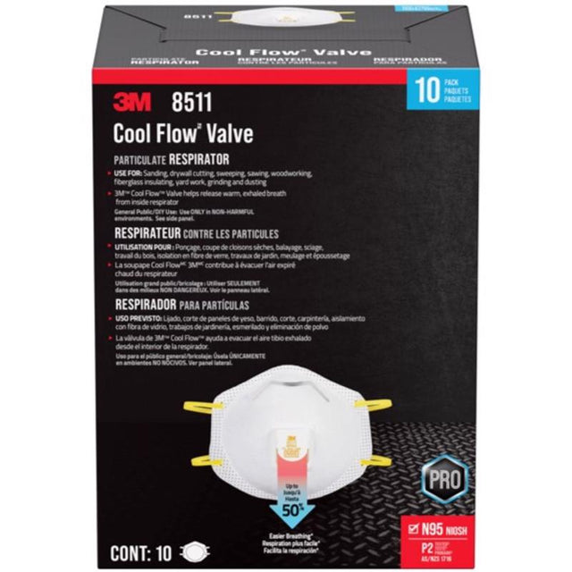 RESPIRATOR VALVED N95