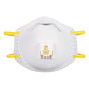3M N95 Sanding and Fiberglass Cup Disposable Respirator Pro-Series Valved White 10 pc