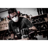 3M N95 Sanding and Fiberglass Cup Disposable Respirator Pro-Series Valved White 10 pc