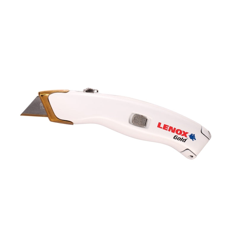 Lenox Gold 5-1/4 in. Retractable Utility Knife White 1 pk