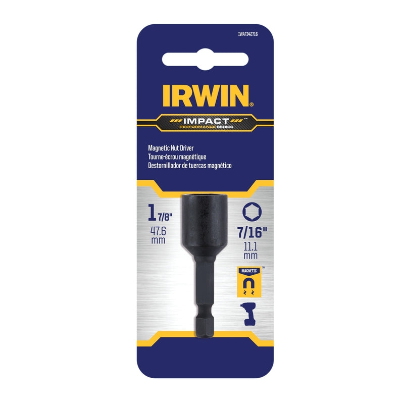 Irwin Impact Performance Series 7/16 in. Metric Lobular Power Nut Driver 1-7/8 in. L 1 pc