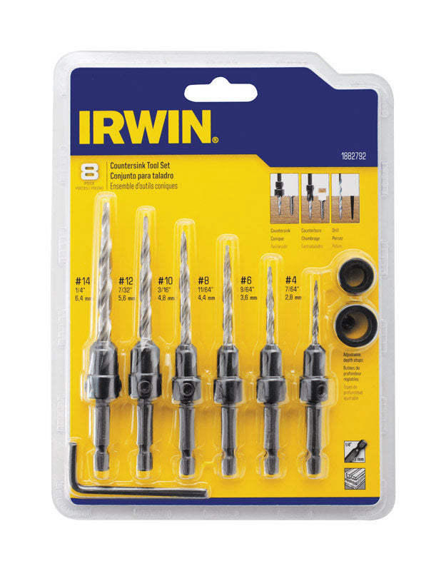 COUNTERSINK SET WOOD 8PC