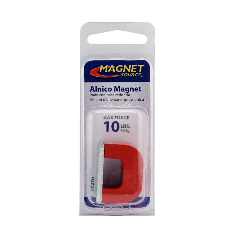 Magnet Source 1.18 in. L X .78 in. W Red Horseshoe Magnet 13 lb. pull 1 pc