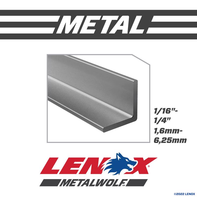 LENOX METALWOLF 8 in. Bi-Metal WAVE EDGE Reciprocating Saw Blade 18 TPI 25 pk