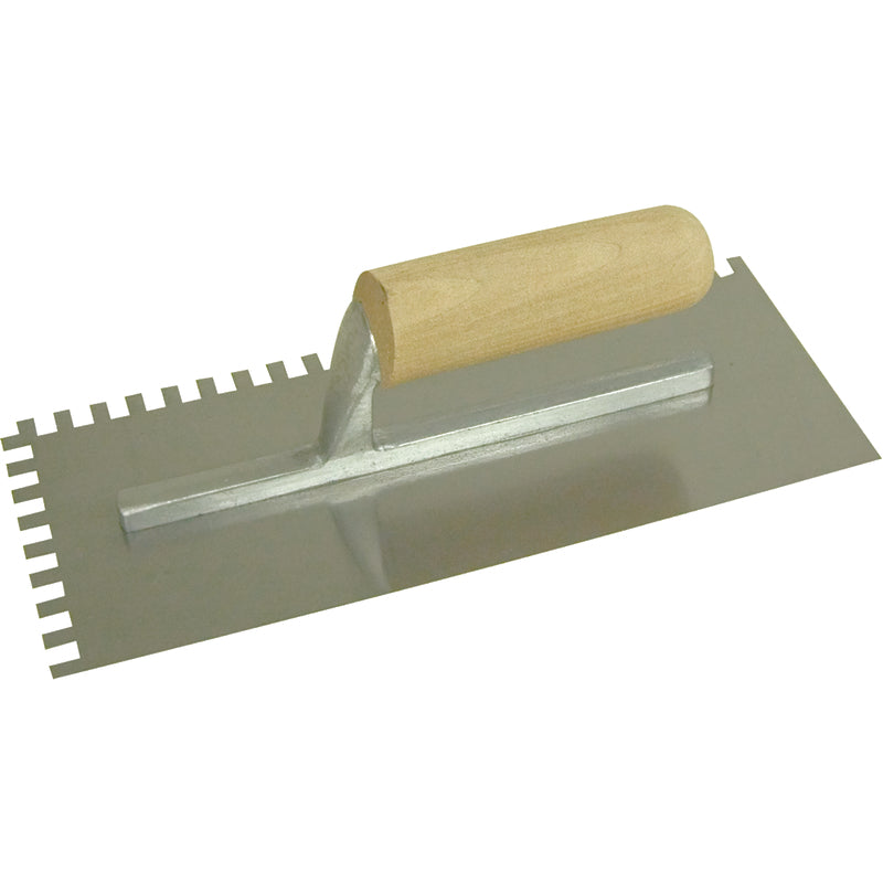 Marshalltown 4-1/2 in. W X 11 in. L Steel Notched Trowel