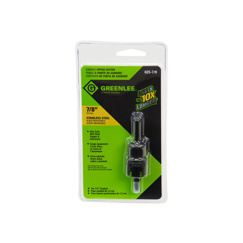 GREENLEE 7/8 in. Carbide Tipped Hole Cutter 1 pc