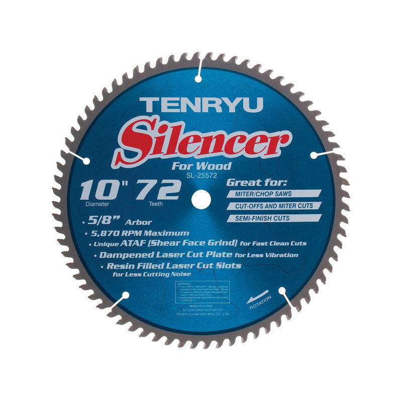 SILENCER SAWBLD 10"X72T