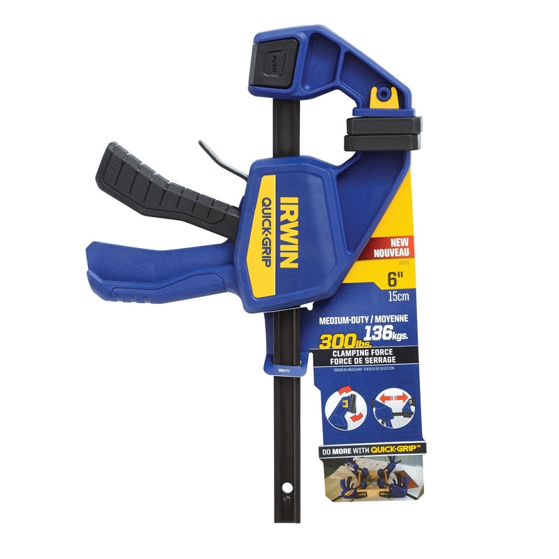 Irwin Quick-Grip 6 in. X 3-1/2 in. D Bar Clamp 300 lb