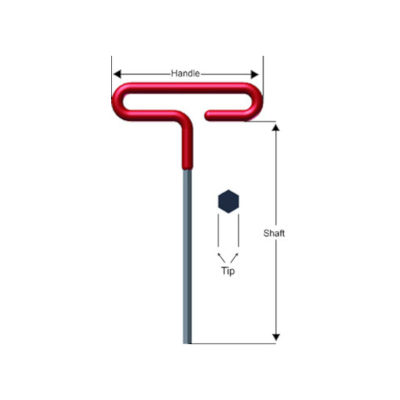 Eklind 3/16 in. SAE T-Handle Hex Key 1 pc