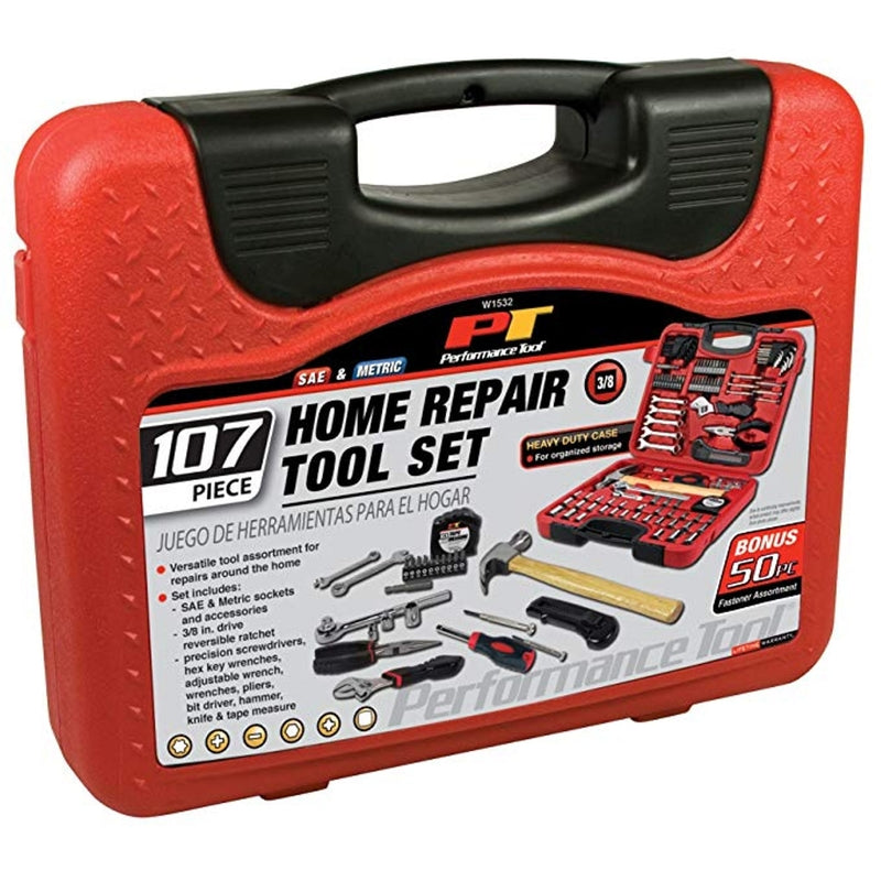 Performance Tool Home and Auto Tool Set 107 pc