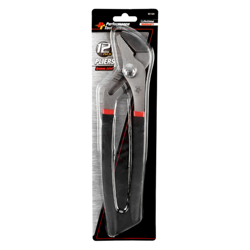Performance Tool 12 in. Drop Forged Steel Groove Joint Pliers