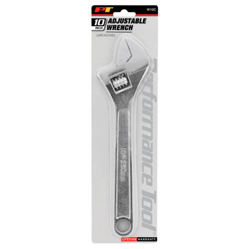 Performance Tool Adjustable Wrench 10 in. L 1 pc