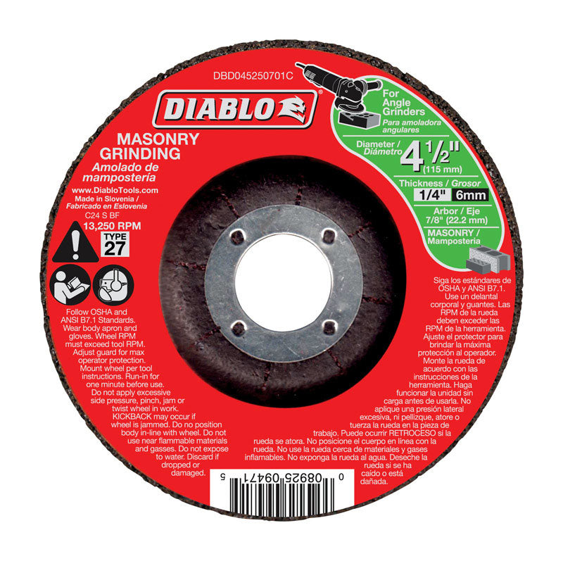 MASONRY GRND DISC 4-1/2"