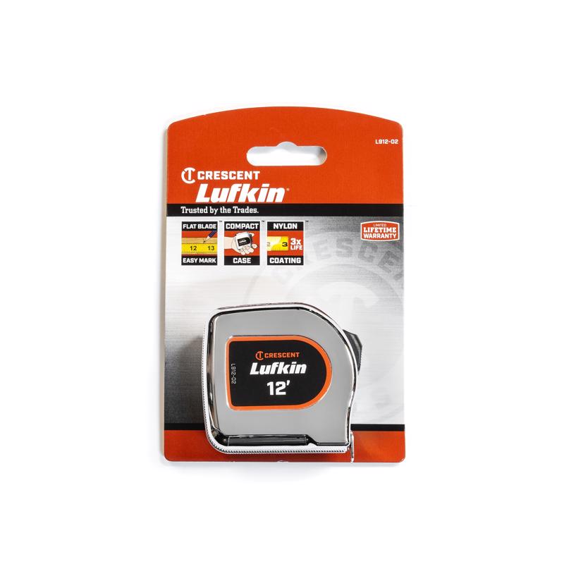 Crescent Lufkin 12 ft. L X 1/2 in. W Tape Measure 1 pk