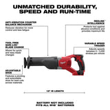 Milwaukee M18 Sawzall Cordless Brushed Reciprocating Saw Tool Only
