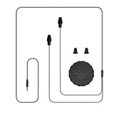 Plugfones Guardian 29 dB Nylon/Silicone/Soft Foam 3.5 MM Jack Earplugs/Earphones Black 1 pair